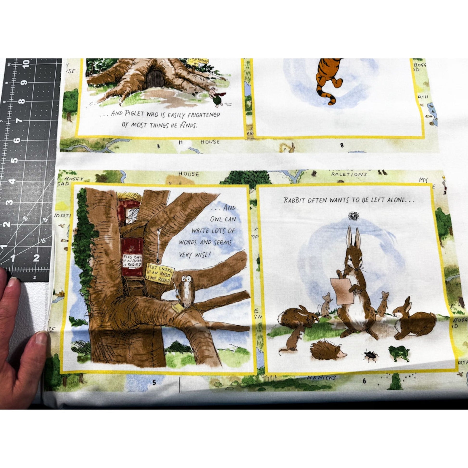 Winnie the Pooh Fabric Book Panel 8729BP Pooh book - Mary Jo Fabrics