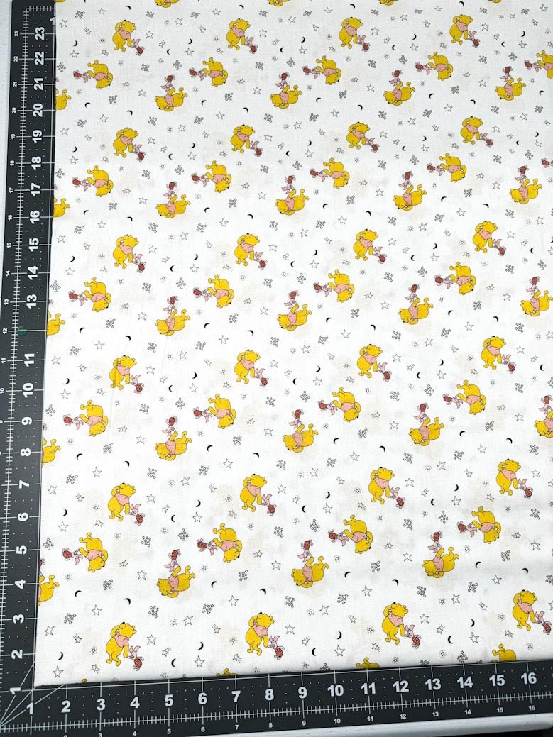 Winnie the Pooh fabric Pooh and piglet cotton fabric - Mary Jo Fabrics