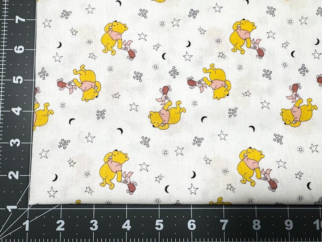 Winnie the Pooh fabric Pooh and piglet cotton fabric - Mary Jo Fabrics