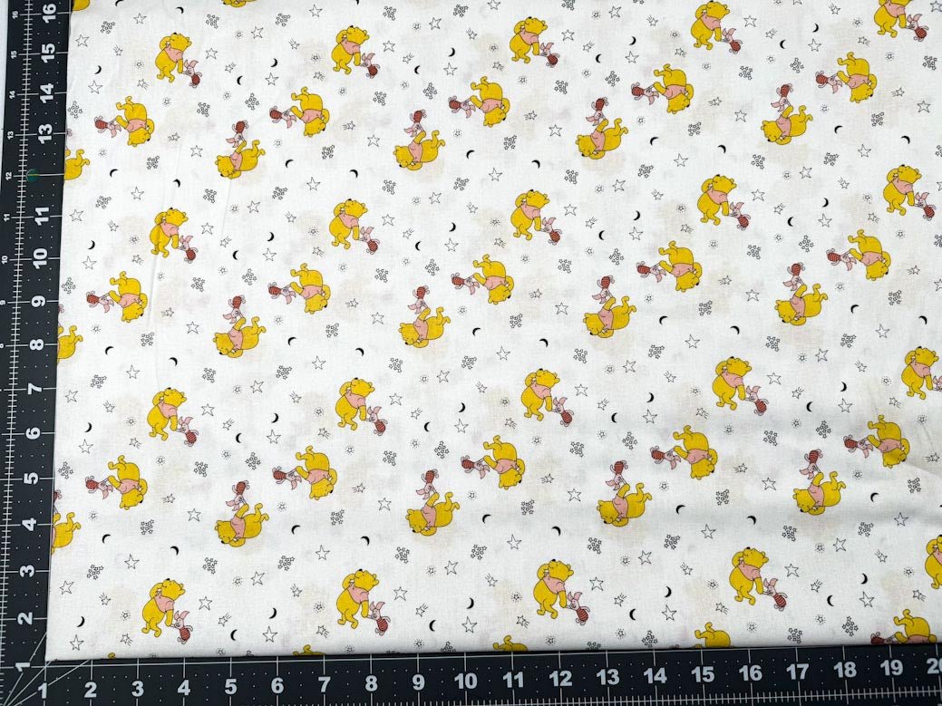 Winnie the Pooh fabric Pooh and piglet cotton fabric - Mary Jo Fabrics