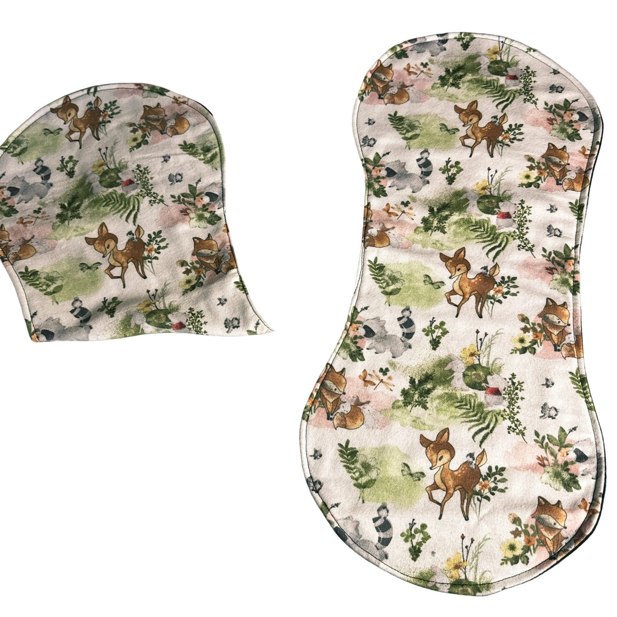 Woodland Animal Baby Bib & Burp Cloth Set - Mary Jo Fabrics