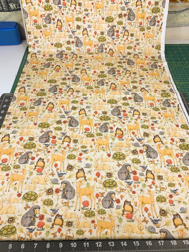 Woodland Animals fabric CP67732 Baby Animals - Mary Jo Fabrics