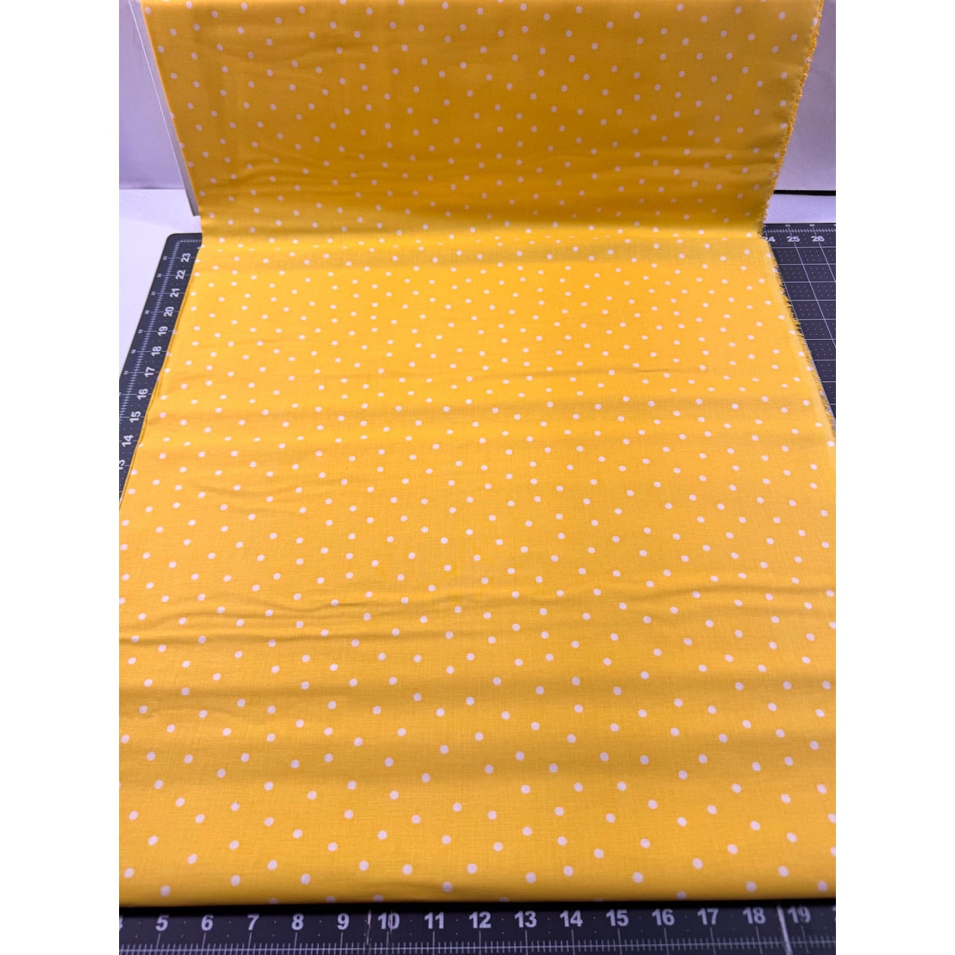 Yellow Polka Dot Cotton Fabric 0716 - 1888 - Mary Jo Fabrics