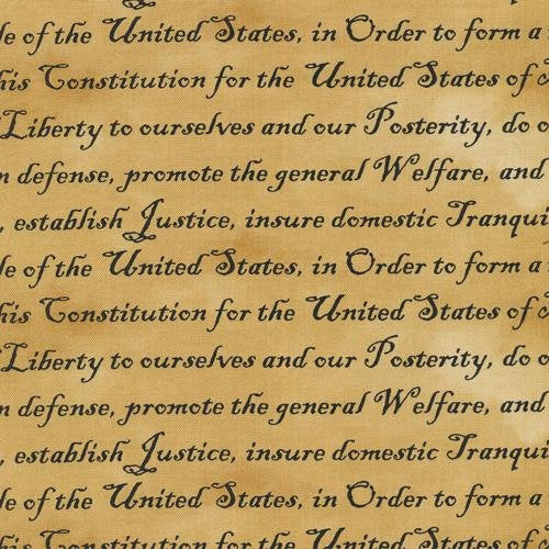 US Constitution patriotic fabric 10922 Defender of Freedom