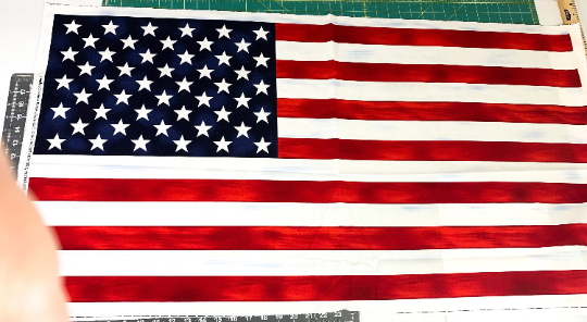American Flag quilt panel  panel 23" x 44" USA Flag fabric USA fabric Patriotic Quilt