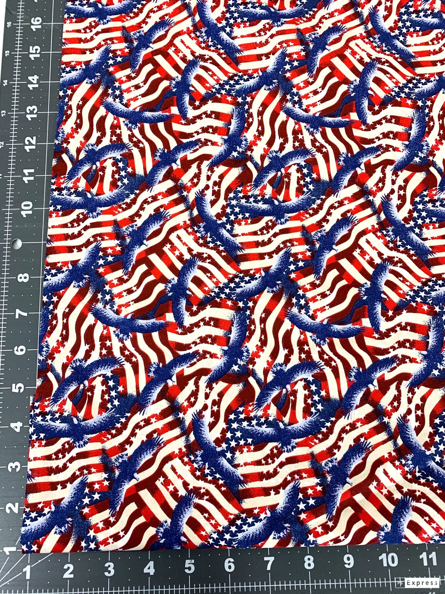 Stars & Stripes Eagles Patriotic fabric 48118 Red White Blue