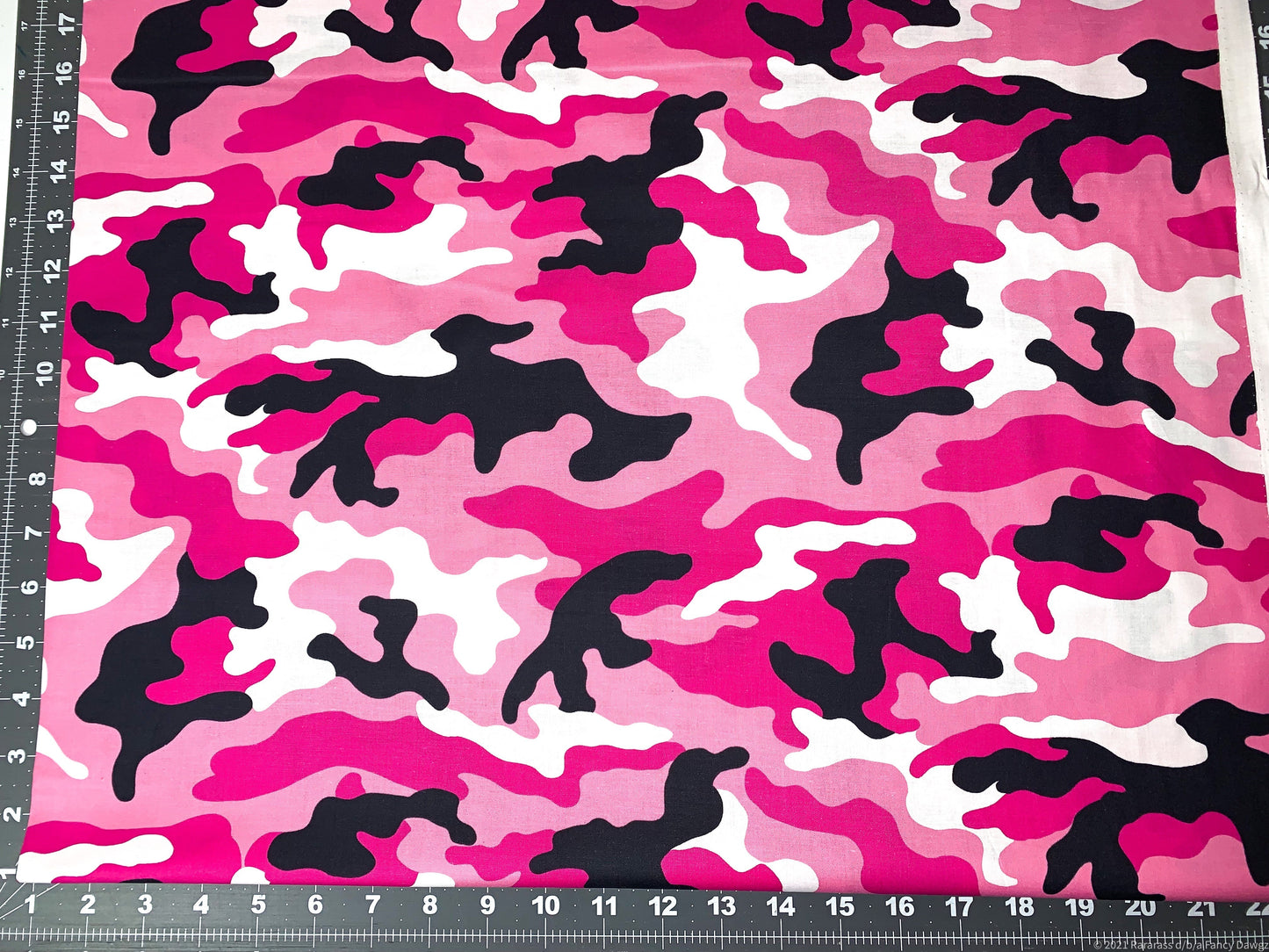 Pink Camo fabric Pink camouflage cotton fabric