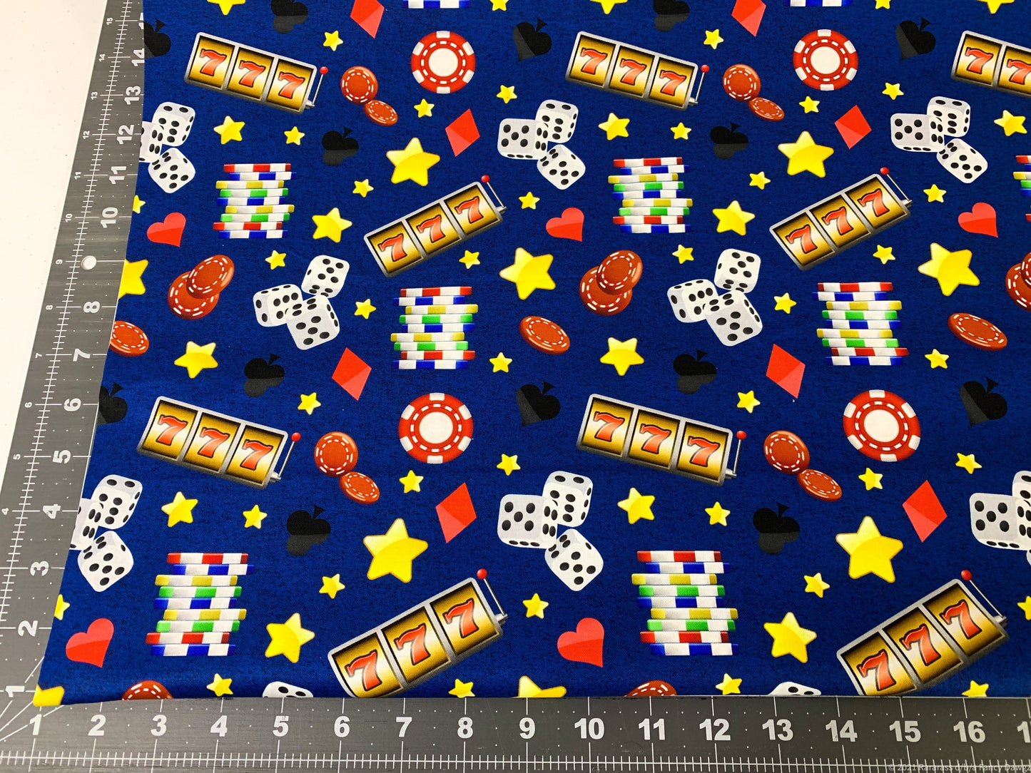 Blue Slots Casino fabric  DX25520C1 Gambling fabric