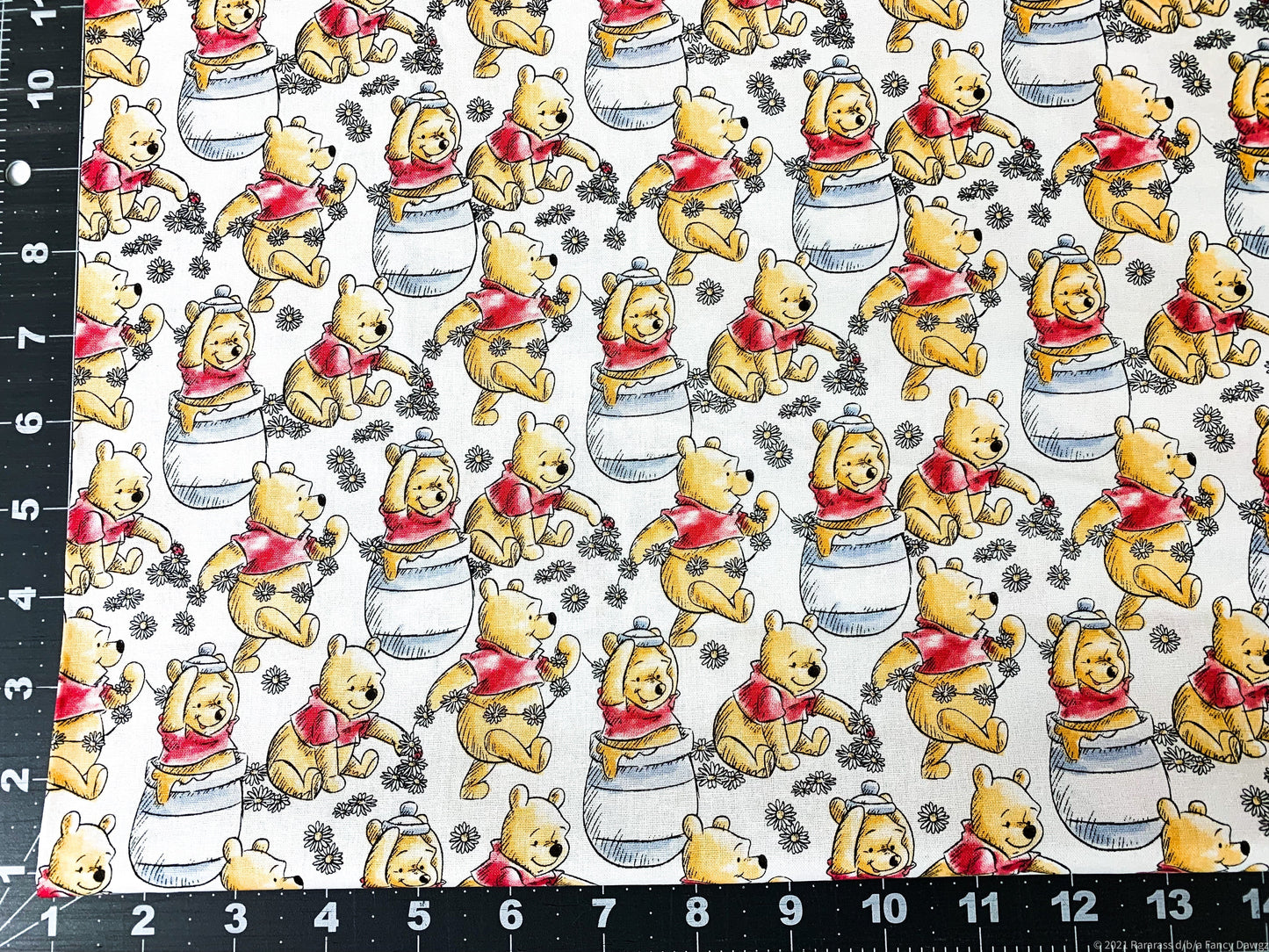 Classic Winnie the Pooh fabric Classic Pooh honeypot