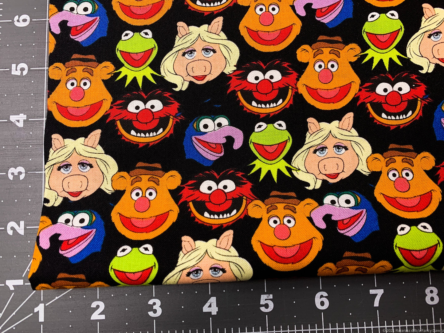 Muppets fabric Miss Piggy Kermit fabric