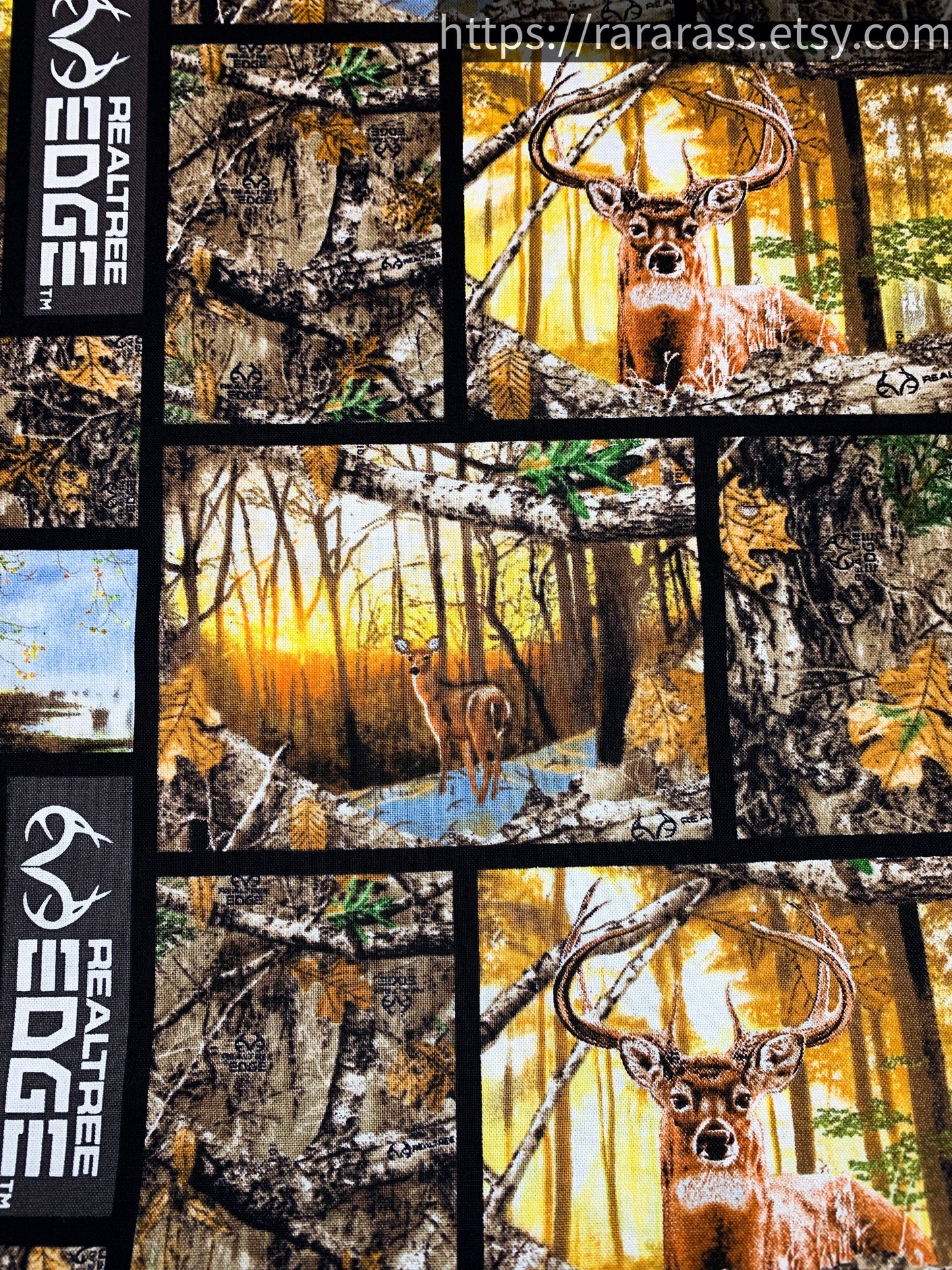 Realtree deer fabric 1170 Edge Box Deer cotton fabric