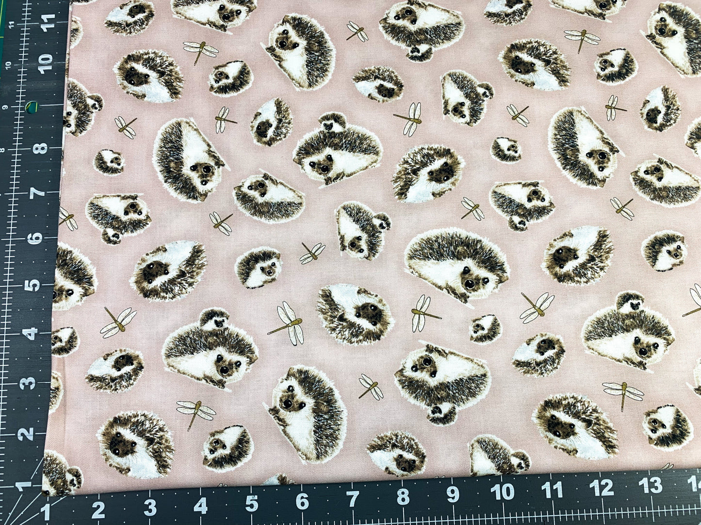 Hedgehog fabric 44933 hedgehogs cotton fabric