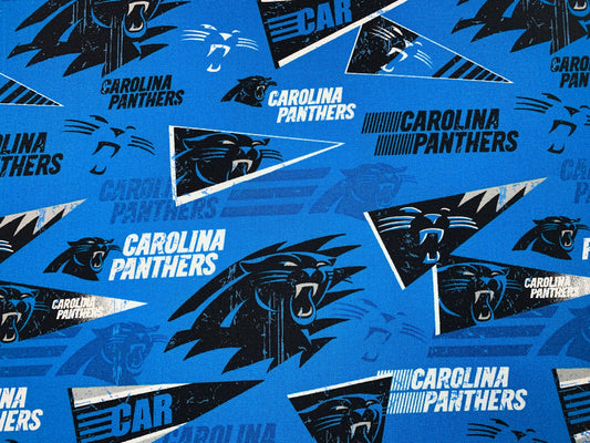 Carolina Panthers fabric Pennant 70317-DK NFL fabric Panther cotton fabric