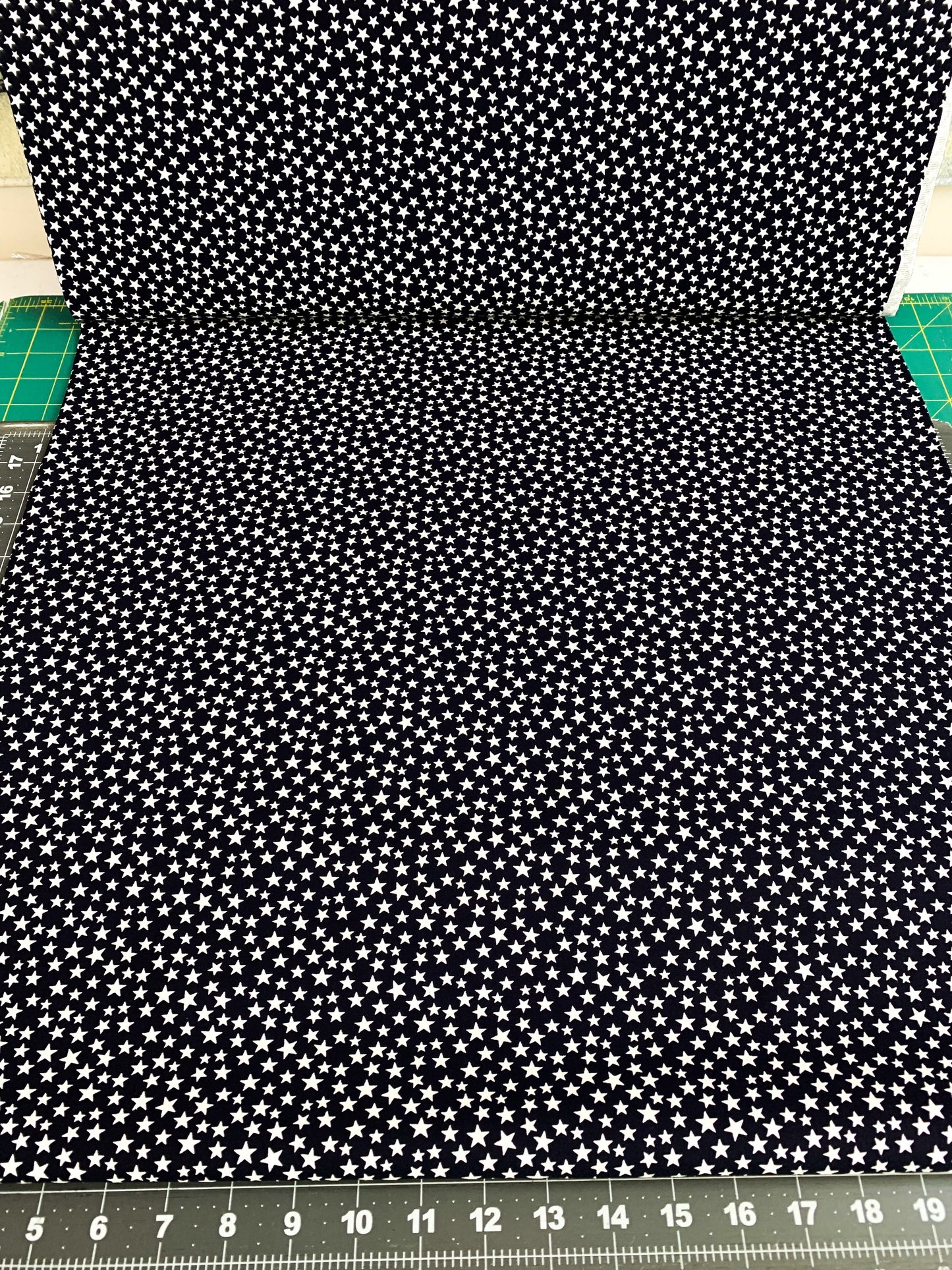 Navy Blue White Star USA fabric 48488 Made in the USA