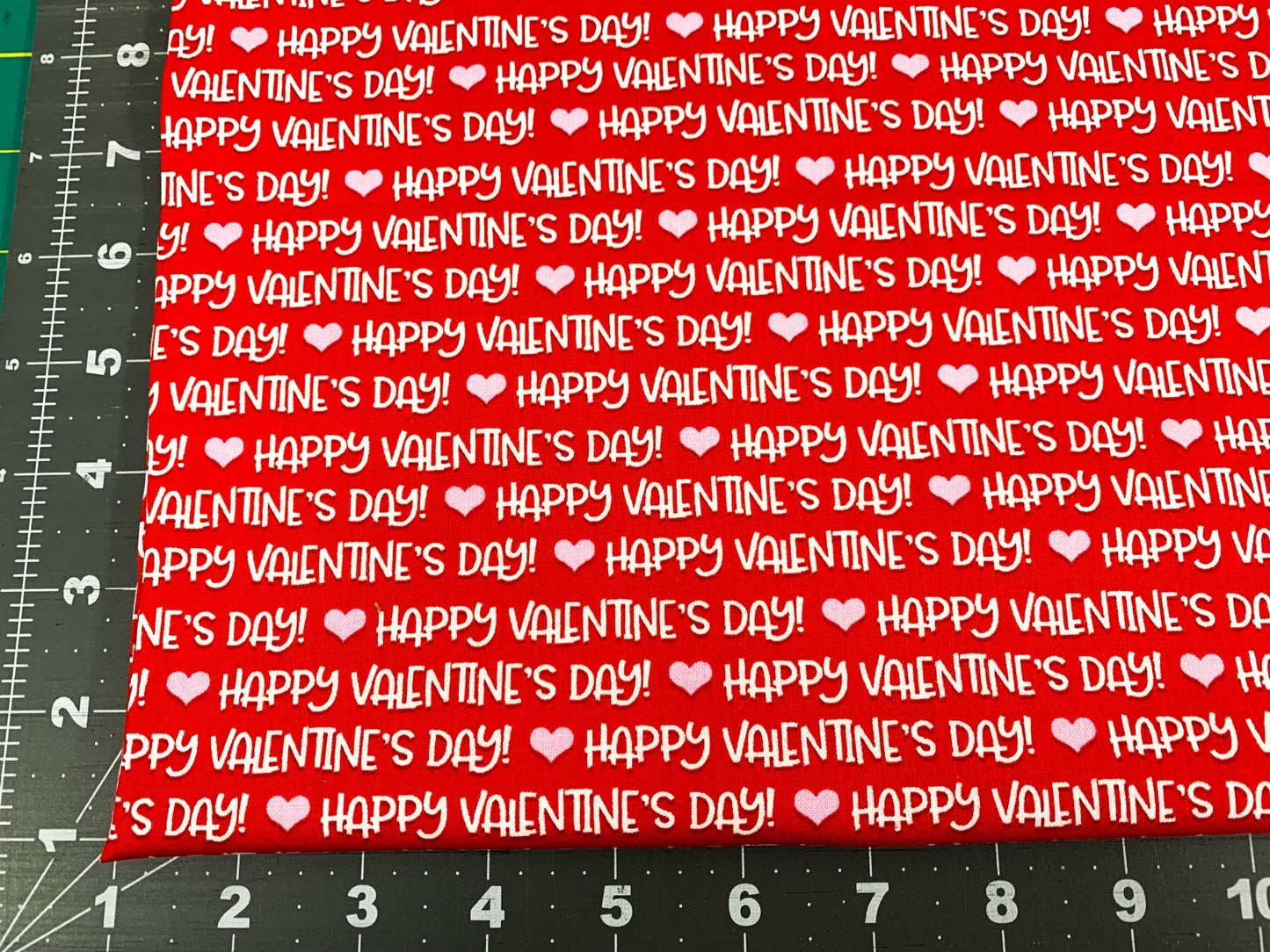 Happy Valentines Day fabric Heart Valentine