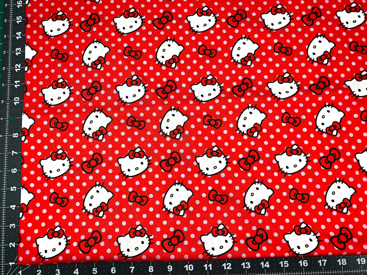Polka Dot Hello Kitty fabric 77631 cat fabric