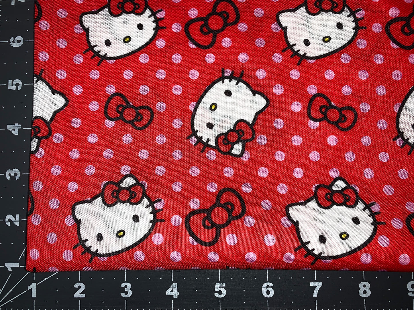 Polka Dot Hello Kitty fabric 77631 cat fabric