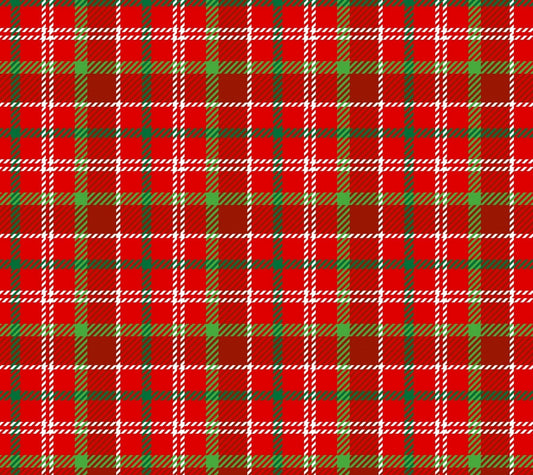 Atwood Plaid fabric DX-2373  Red Green plaid fabric