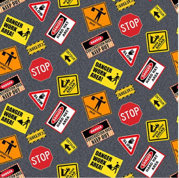 Work Zone Sign fabric 38490 Construction Zone