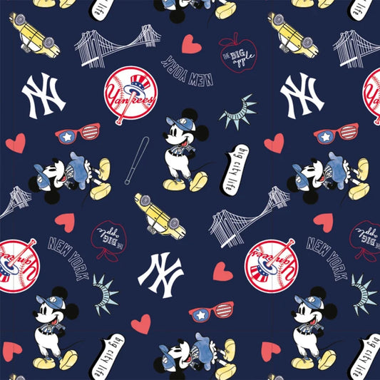 New York Yankees fabric Mickey cotton fabric