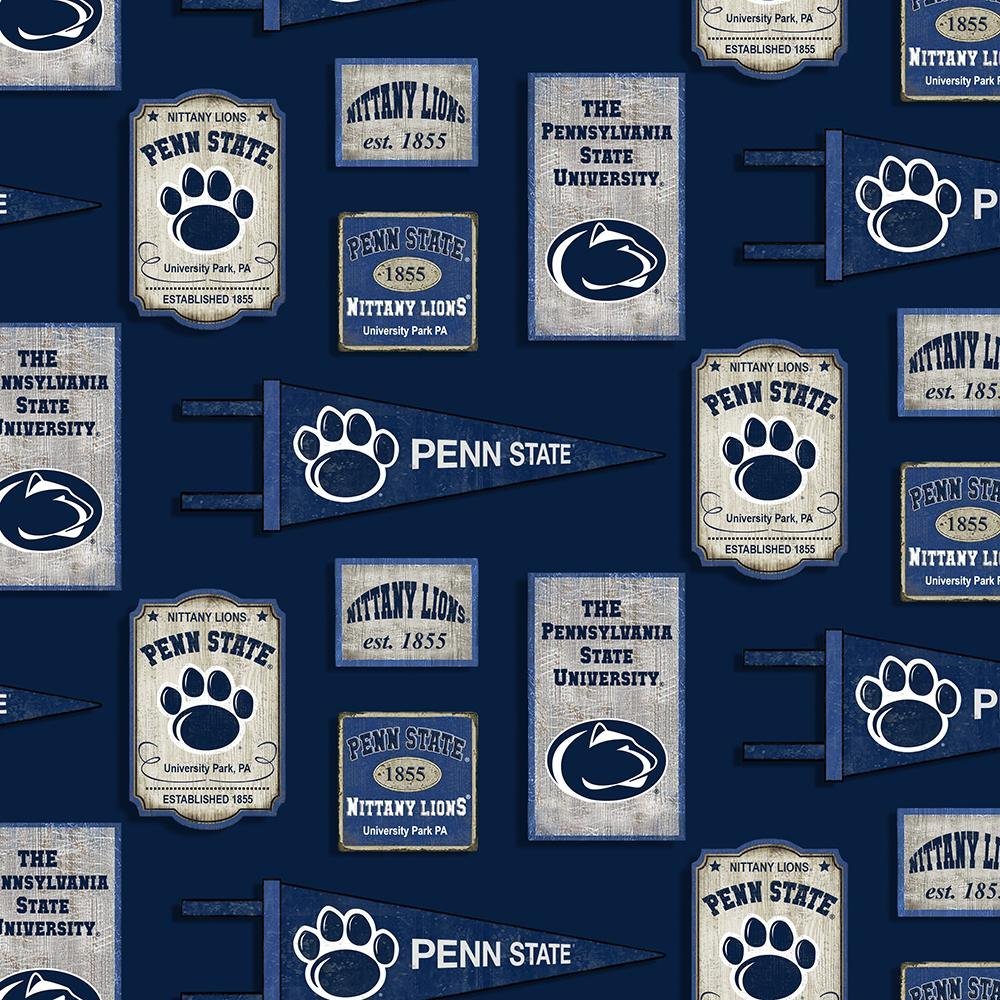Penn State material PENN - 1267 Nittany Lions cotton fabric - Mary Jo Fabrics