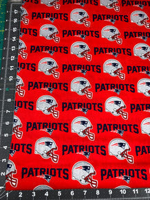 New England Patriots fabric 6467 D Red NFL Fabric Patriot fabric
